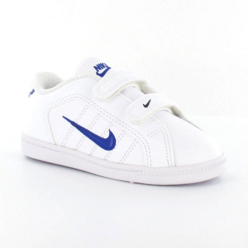 matiz Ventana mundial ropa interior Nike Court Tradition 2 Plus (TDV) Blanco/Azul (talla 19.5 a 27)