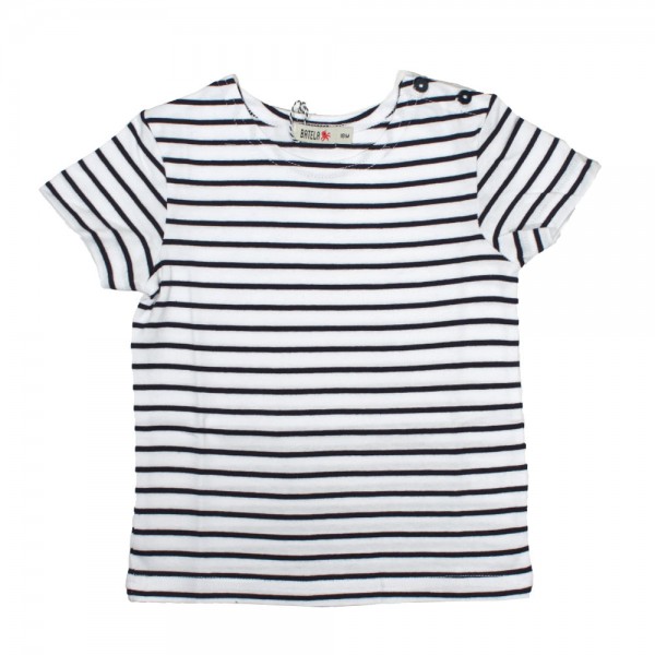 Camiseta marinera bebé Blanco/Marino
