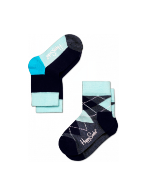 2 pack argyle socks azul marino