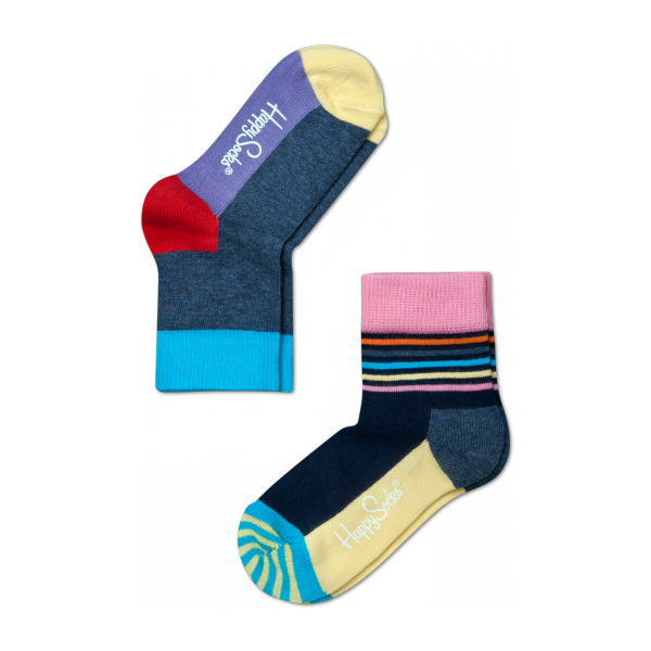 2 pack stripe half socks